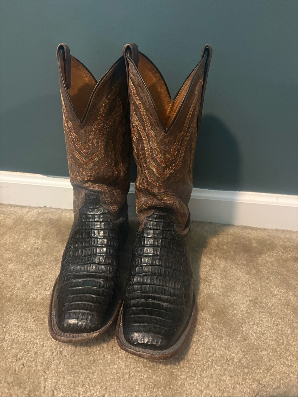Men's Lucchese Caiman Alligator Boots